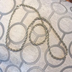 Gold Coloured 24 inch Rope Style Chain